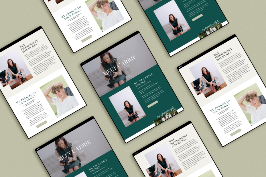 Carrie Krupke Photography Customized Template
