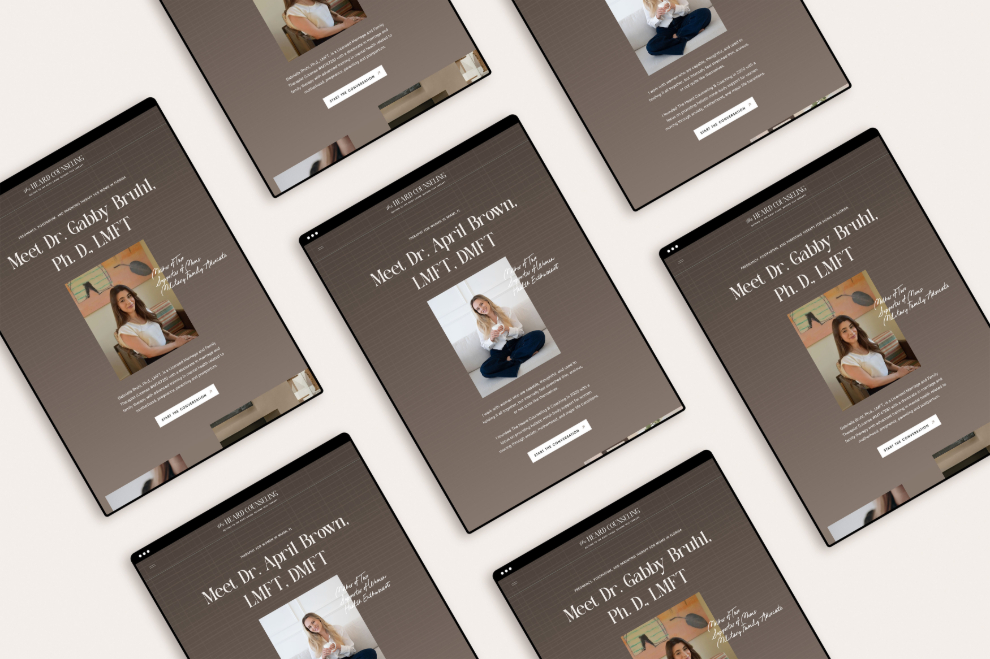 Therapist Brand and Website | The Heard Counseling