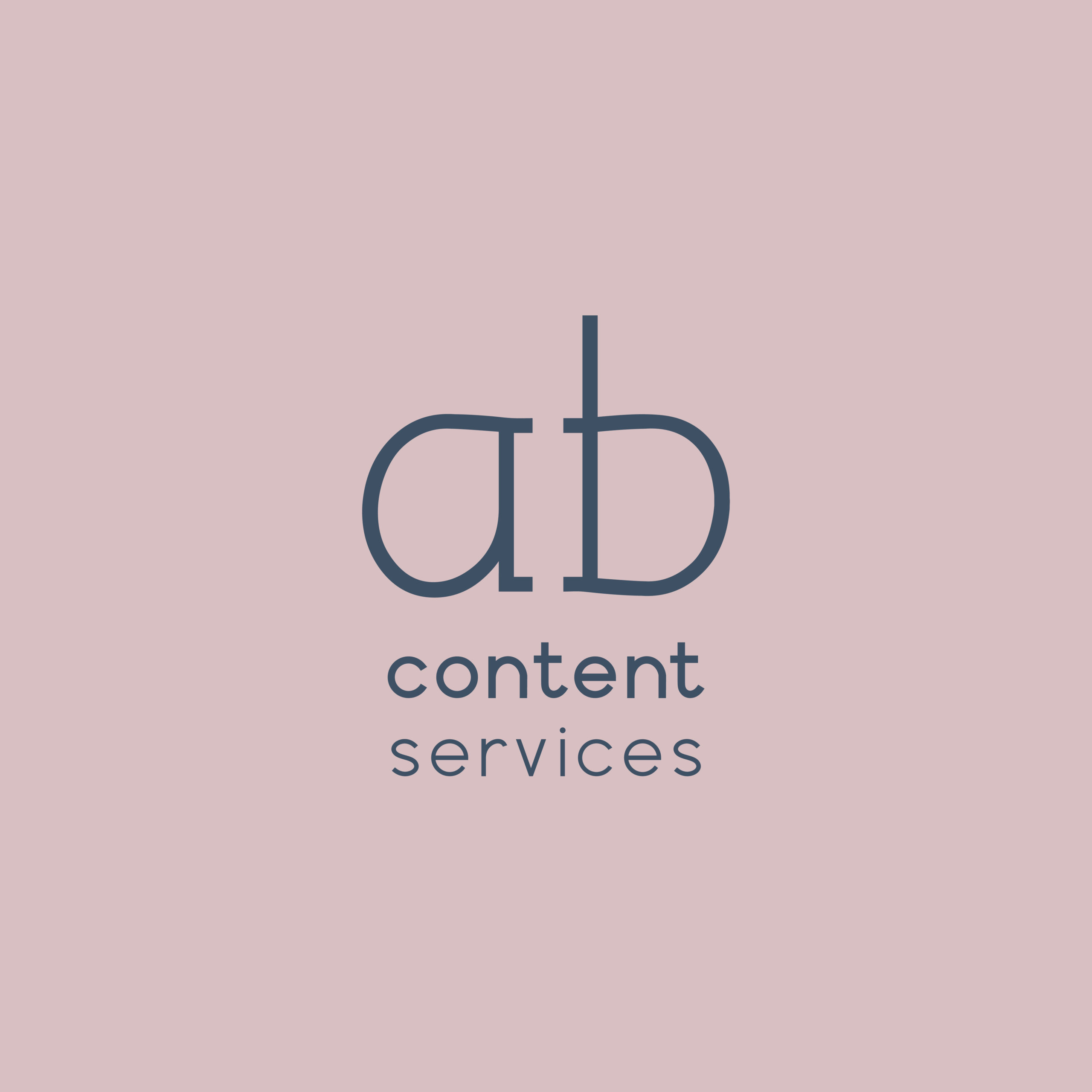 Stacked logo version for AB Content Services