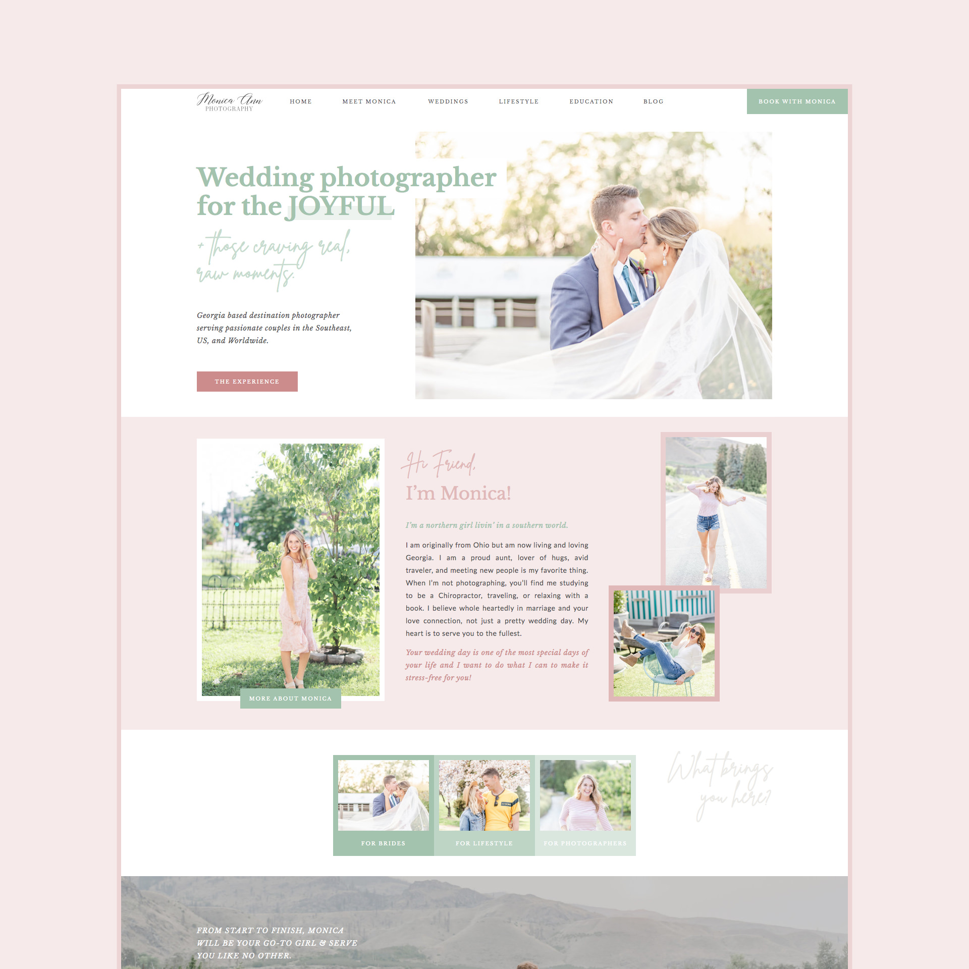Photography website home page design inspiration