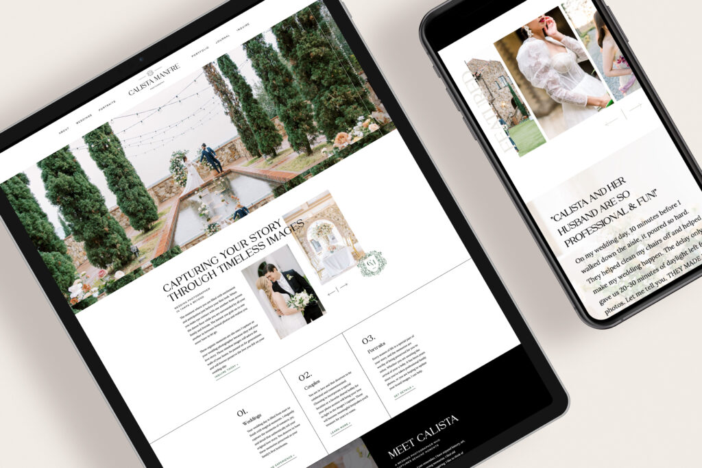 Showit website template by Abigail Dyer Design, customized by MK Design Studio.