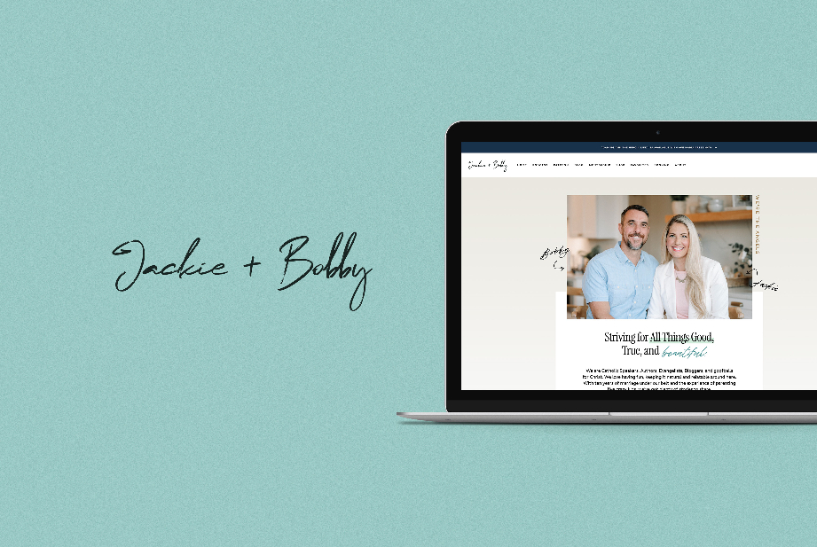 Jackie + Bobby Custom Website Design
