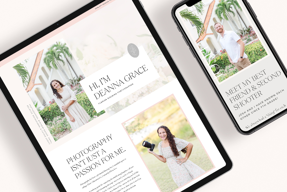 Deanna Grace Photography Website