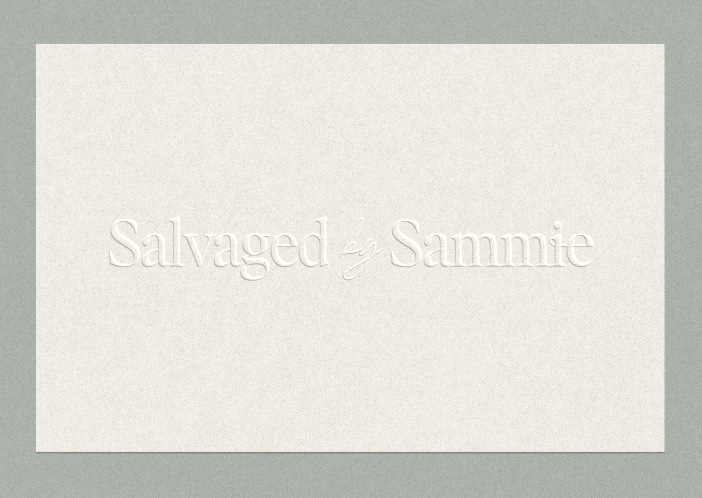 Salvaged By Sammie Brand