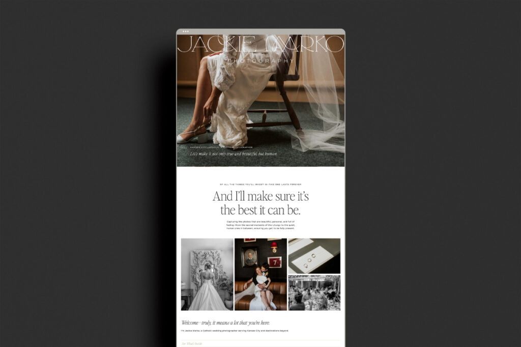 Jackie Marko Photography Website