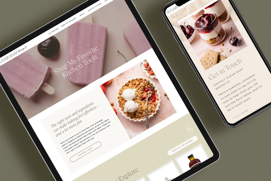 Custom Brand and Website Baking Blog